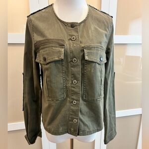 Military style Jacket in olive by Free People